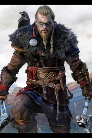 Magnus Bruun Video Game Assassin’s Creed Valhalla Male Eivor Costume Coat