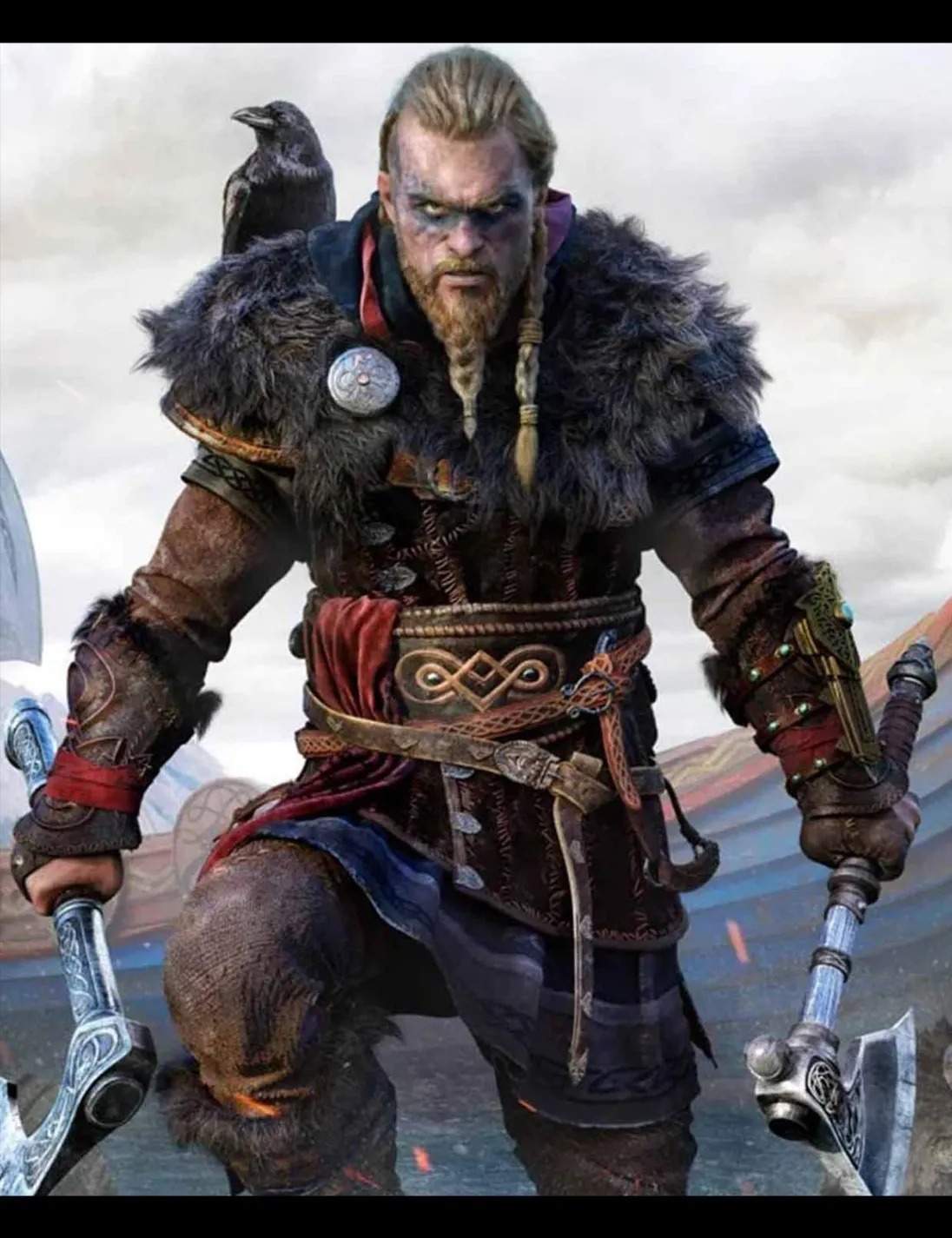 Magnus Bruun Video Game Assassin’s Creed Valhalla Male Eivor Costume Coat