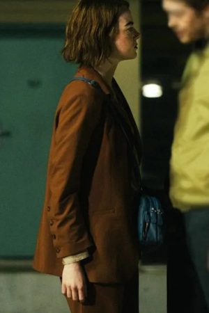 Rita Film Kinds Of Kindness 2024 Emma Stone Brown Suit.