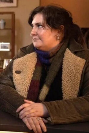 Ruth Film Treasure 2024 Lena Dunham Shearling Coat