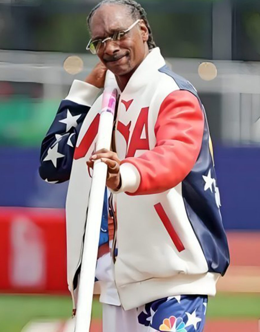 Snoop Dogg U.s. Olympic 2024 Bomber Jacket.