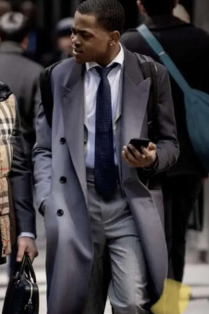 Tariq St. Patrick Power Book II Ghost Tv Series Grey Trench Coat