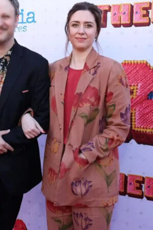 Theater Director Film Thelma 2024 Zoe Worth Floral Blazer