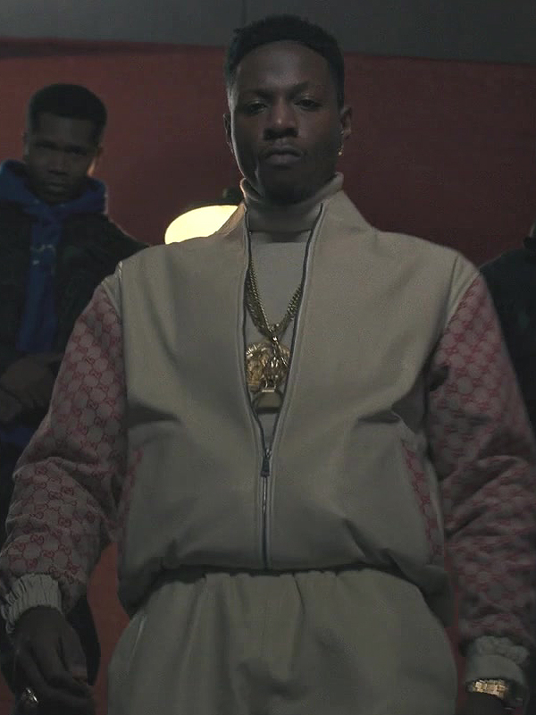 Tv Series Power Book Raising Kanan Unique Season 1 Joey Bada$$ White Jacket Tv Series Power Book Raising Kanan Unique Season 1 Joey Bada$$ White Jacket