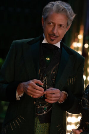 Wizard Film Wicked 2024 Jeff Goldblum Green Coat