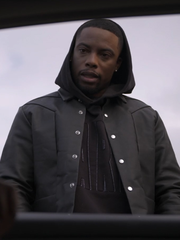 Woody Mcclain Power Book II Ghost Tv Series S04 Black Leather Jacket Woody Mcclain Power Book II Ghost Tv Series S04 Black Leather Jacket