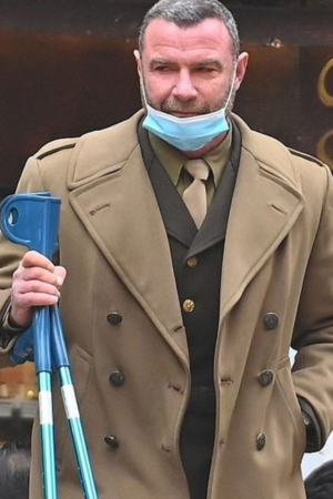Across The River And Into The Trees Liev Schreiber Brown Coat