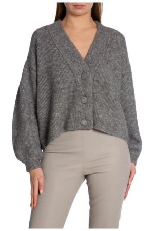 Birdie Bell Tv Series Fake 2024 Asher Keddie Grey Cardigan.