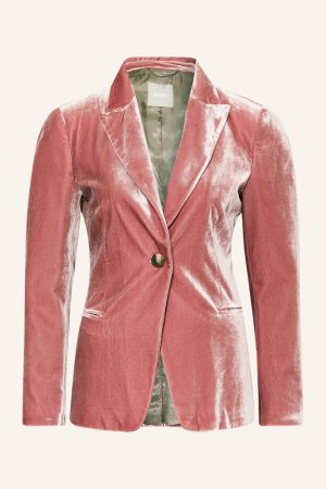 Birdie Bell Tv Series Fake 2024 Asher Keddie Pink Velvet Blazer.