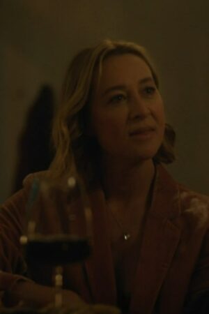 Birdie Bell Tv Series Fake 2024 Asher Keddie Pink Velvet Blazer