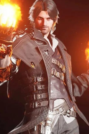 Blair The First Descendant Video Game Black Trench Coat.