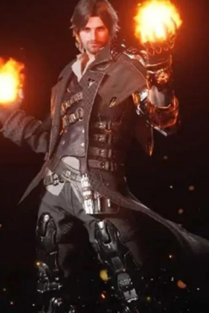 Blair The First Descendant Video Game Black Trench Coat
