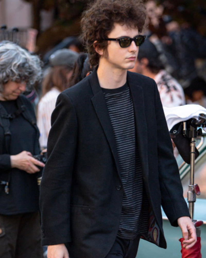 Bob Dylan A Complete Unknown Timothée Chalamet Black Blazer Bob Dylan A Complete Unknown Timothée Chalamet Black Blazer