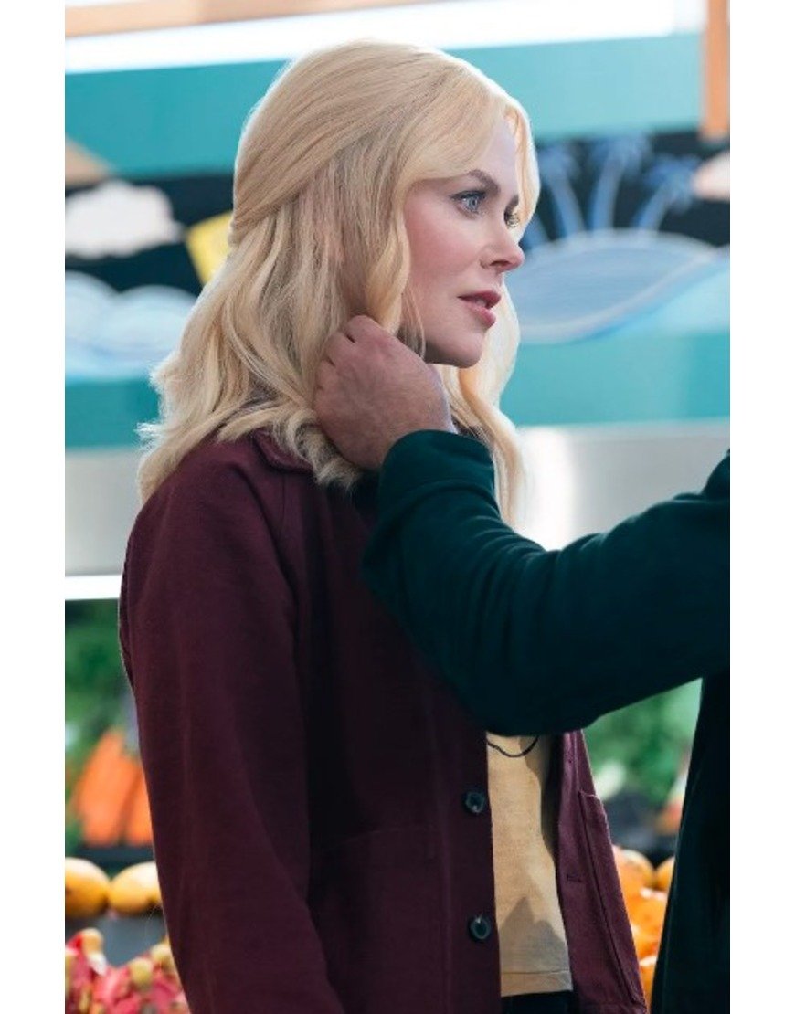 Brooke Harwood Film A Family Affair 2024 Nicole Kidman Burgundy Jacket