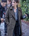 Ember Tv Series The Jetty 2024 Jenna Coleman Grey Trench Coat