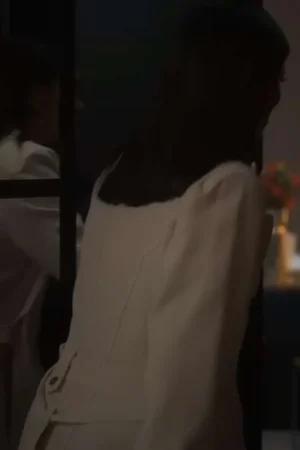 Eva Longoria Land Of Women 2024 Gala White Trench Coat.