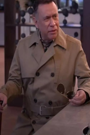 Fred Armisen Unstable 2024 Leslie Beige Trench Coat