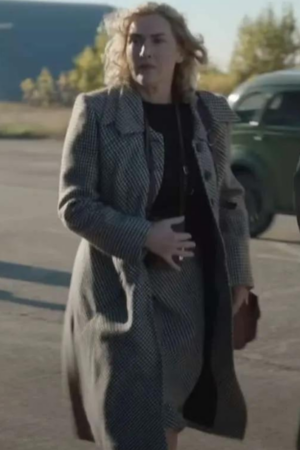 Kate Winslet Lee 2024 Lee Miller Houndstooth Trench Coat