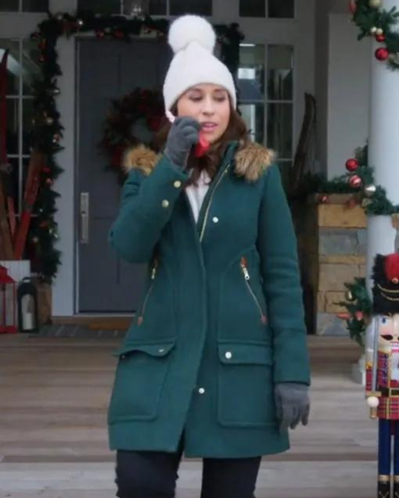 Lacey Chabert Haul Out The Holly Lit Up Green Jacket Lacey Chabert Haul Out The Holly Lit Up Green Jacket