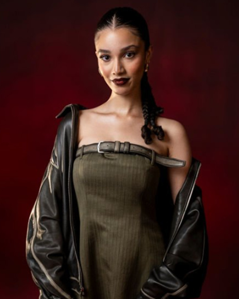 Malia Baker Descendants The Rise Of Red Exclusive Portraits Chloe Black Leather Jacket