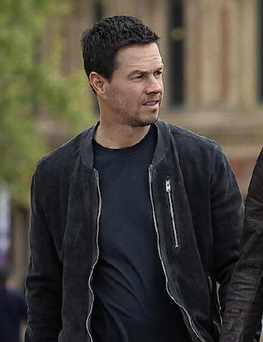 Mark Wahlberg The Union Mike Mckenna Black Suede Leather Jacket