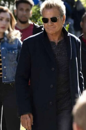 Martin Kove Cobra Kai Tv Series Black Wool Trench Coat