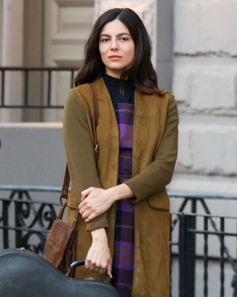 Monica Barbaro A Complete Unknown Brown Coat Monica Barbaro A Complete Unknown Brown Coat