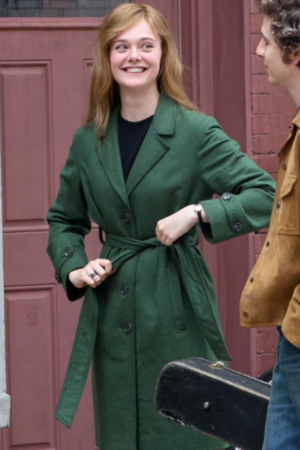 Sylvie Russo A Complete Unknown Green Wool Trench Coat