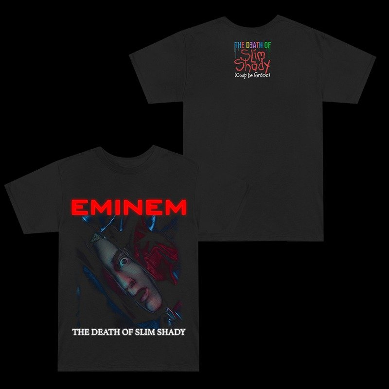 The Death of Slim Shady Eminem Black T-Shirt