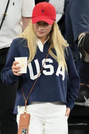Buy Emma Roberts Paris Olympics 2024 Team USA Blue Shirt