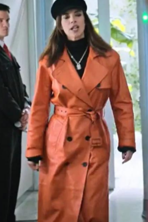 Carmen Elite Season 07 Maribel Verdú Leather Trench Coat.