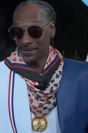 Closing Ceremony Paris Olympics 2024 Snoop Dogg Colorblock Blazer