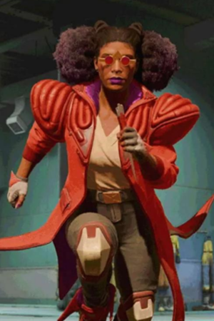 Concord Video Game 2024 Bazz Red Costume Trench Coat