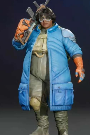 Daw Concord 2024 Video Game Blue Costume Bomber Coat