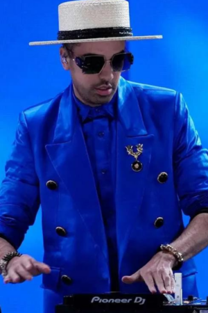Democratic National Convention Roll Call 2024 DJ Cassidy Blue Suit