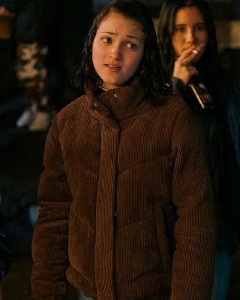 Izzy G. Under The Bridge 2024 Kelly Ellard Brown Jacket Izzy G. Under The Bridge 2024 Kelly Ellard Brown Jacket