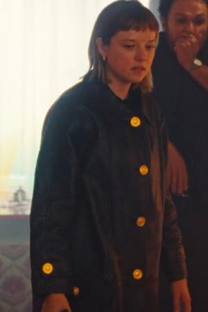 Jella Haase Tv Series Kleo Black Leather Coat