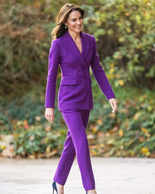 Kate-Middleton-Shaping-Us-National-Symposium-Purple-Suit