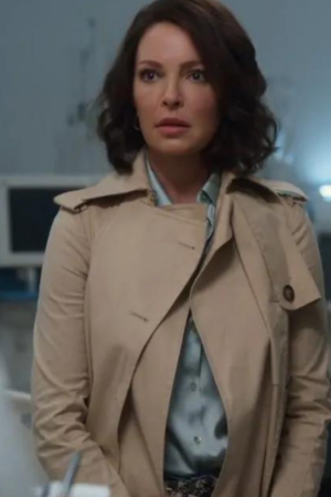 Katherine Heigl Firefly Lane Tv Series Tully Hart Beige Cotton Trench Coat
