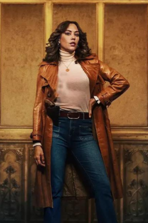 Mishel Prada The Continental From the World of John Wick TV Series KD Leather Long Coat