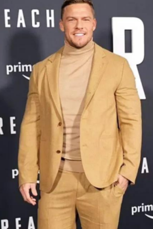 Reacher Alan Ritchson Brown Blazer