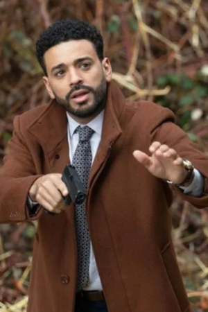 Ryan Broussard Alert Missing Persons Unit 2024 Mike Sherman Brown Trench Coat.