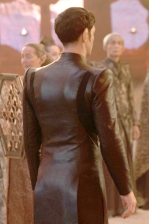 Spock Star Trek Strange New Worlds Leather Coat.