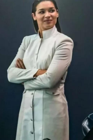 The Mechanic Tv-series The Flash Kim Engelbrecht White Cotton Coat