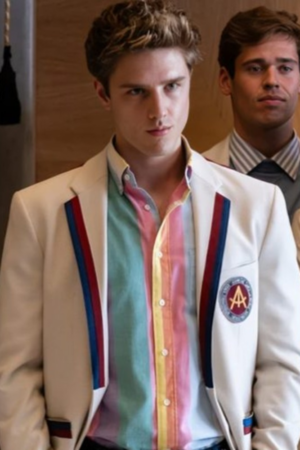 Tv Series Elite S08 Team Embroidered Alumni Club White Unisex Blazer