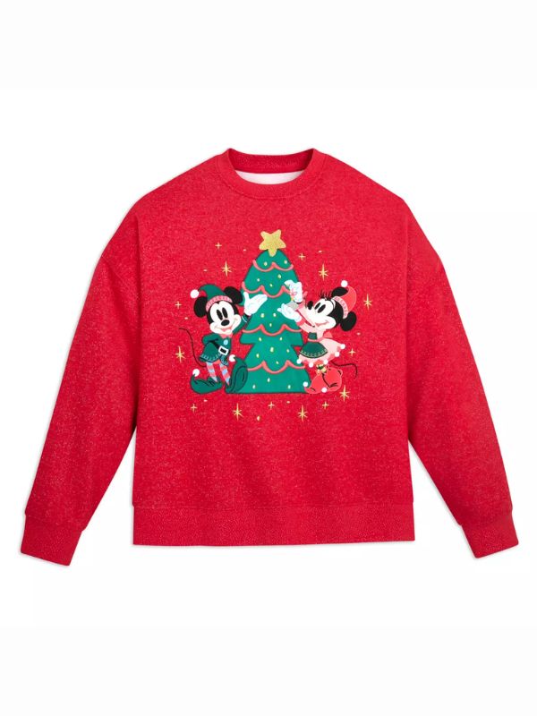 Mickey and Minnie Mouse Christmas Sweatshirt Mickey and Minnie Mouse Christmas Sweatshirt