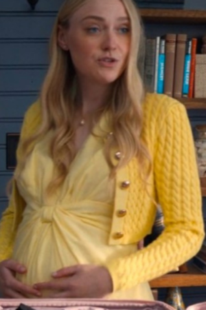 Abby Winbury Tv Series The Perfect Couple 2024 Dakota Fanning Cardigan