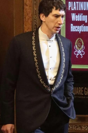 Adam Driver Megalopolis 2024 Cesar Catilina Black Blazer