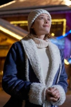 Anya Film The Finnish Line 2024 Kim Matula Blue Shearling Coat