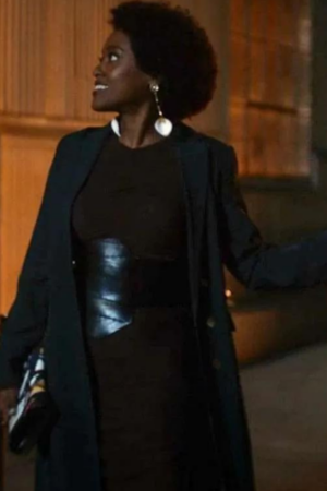 Arsema Thomas She Taught Love 2024 Mali Waters Black Trench Coat